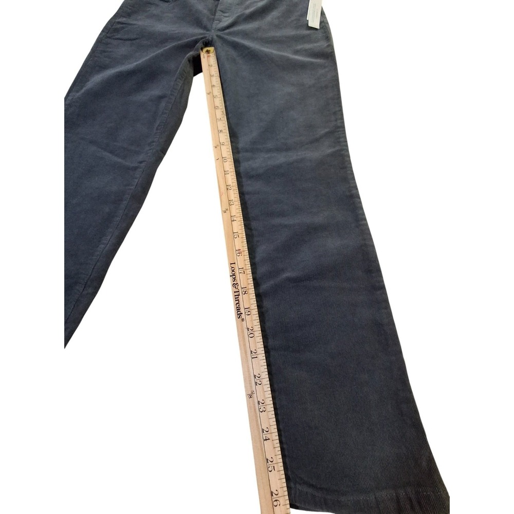 Talbots Jeans Women's 6P Gray Corduroy Simply Flatering Straight‎ Leg - Picture 5 of 6